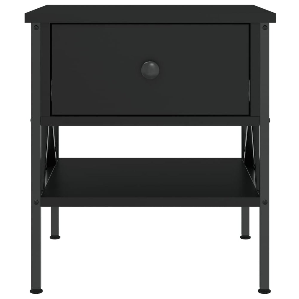 Nachtkastjes 2 st 40x42x45 cm bewerkt hout zwart MeubelReus