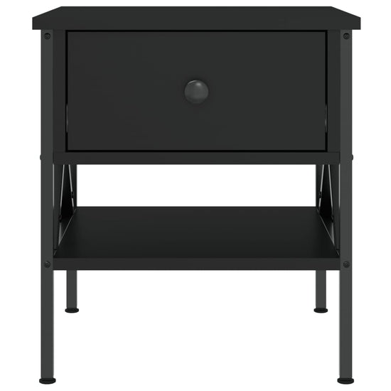 Nachtkastjes 2 st 40x42x45 cm bewerkt hout zwart MeubelReus