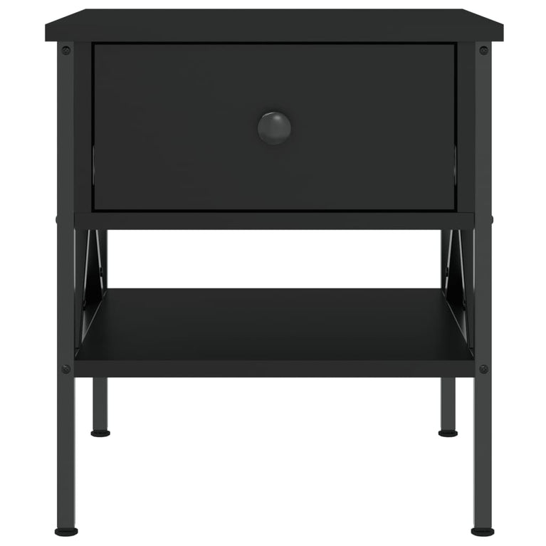 Nachtkastjes 2 st 40x42x45 cm bewerkt hout zwart MeubelReus