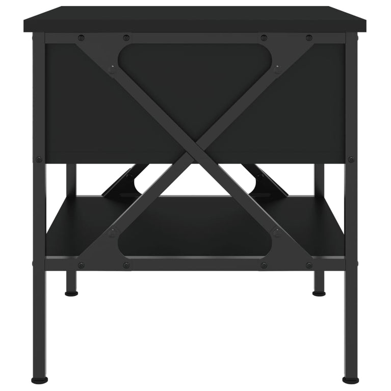 Nachtkastjes 2 st 40x42x45 cm bewerkt hout zwart MeubelReus