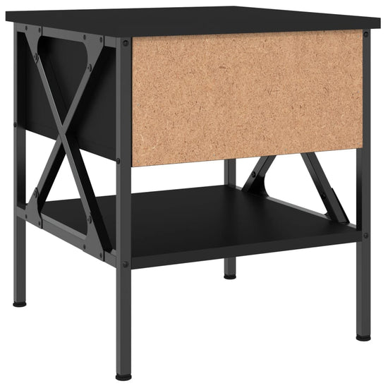 Nachtkastjes 2 st 40x42x45 cm bewerkt hout zwart MeubelReus