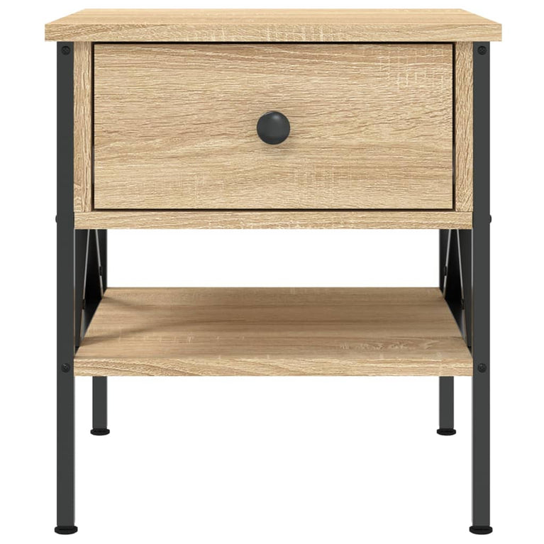 Nachtkastjes 2 st 40x42x45 cm bewerkt hout sonoma eikenkleurig MeubelReus