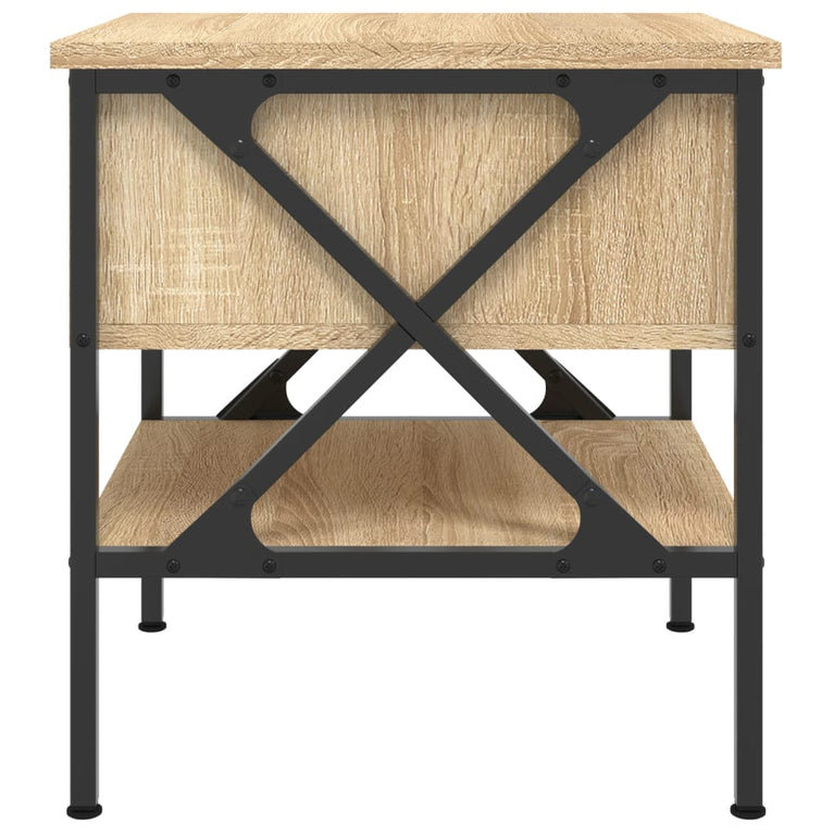 Nachtkastjes 2 st 40x42x45 cm bewerkt hout sonoma eikenkleurig MeubelReus