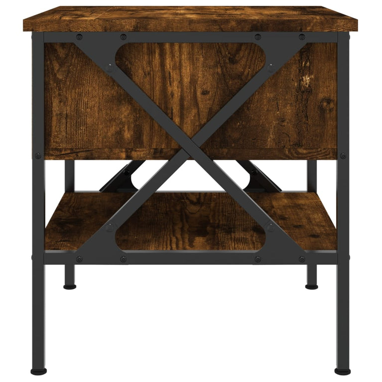 Nachtkastjes 2 st 40x42x45 cm bewerkt hout gerookt eikenkleurig MeubelReus
