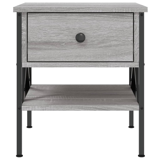 Nachtkastjes 2 st 40x42x45 cm bewerkt hout grijs sonoma eiken MeubelReus