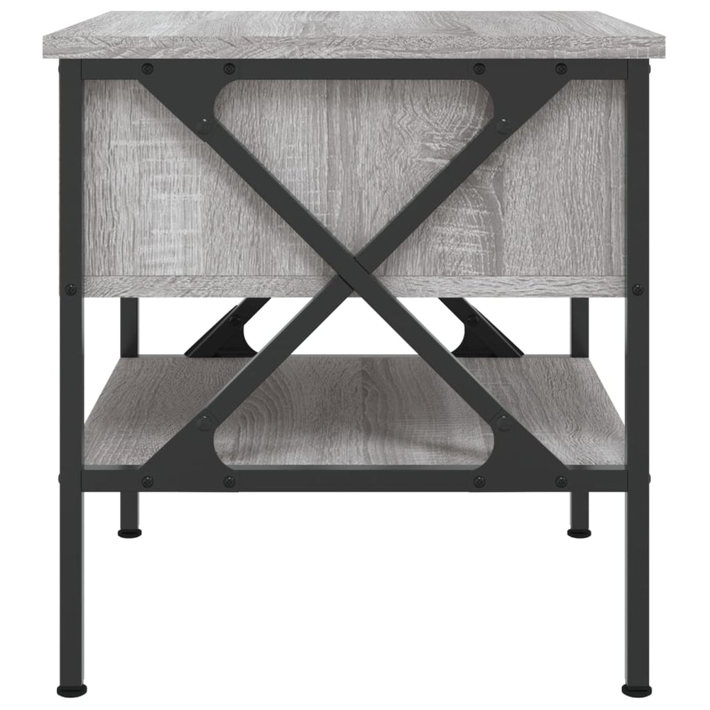 Nachtkastjes 2 st 40x42x45 cm bewerkt hout grijs sonoma eiken MeubelReus