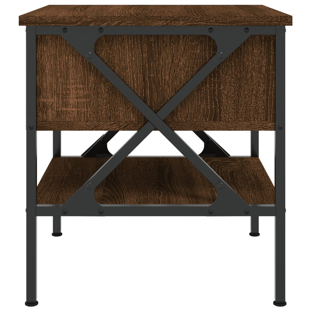 Nachtkastjes 2 st 40x42x45 cm bewerkt hout bruin eikenkleur MeubelReus