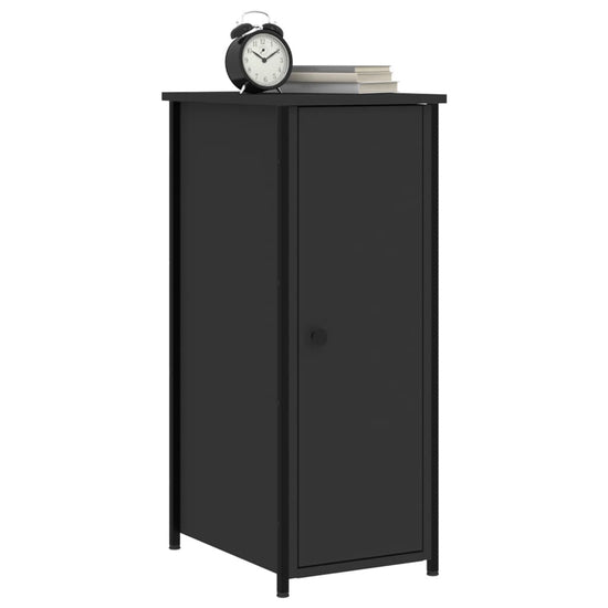Nachtkastjes 2 st 32x42x80 cm bewerkt hout zwart MeubelReus