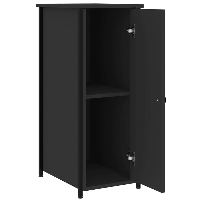 Nachtkastjes 2 st 32x42x80 cm bewerkt hout zwart MeubelReus
