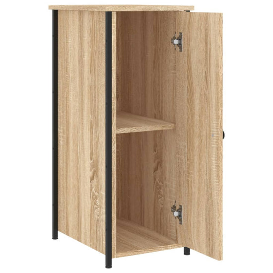 Nachtkastje 32x42x80 cm bewerkt hout sonoma eikenkleurig MeubelReus