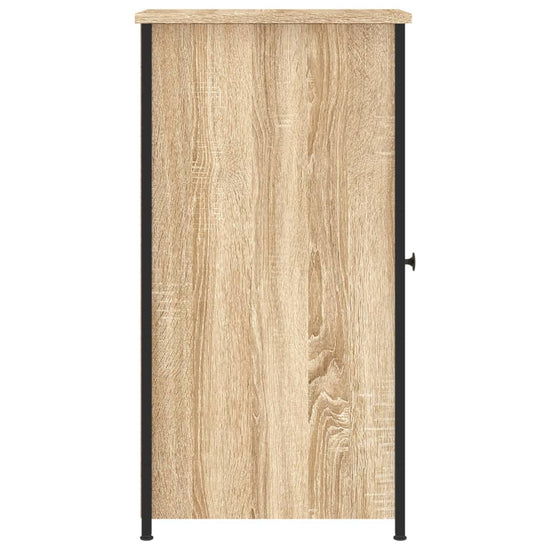 Nachtkastje 32x42x80 cm bewerkt hout sonoma eikenkleurig MeubelReus
