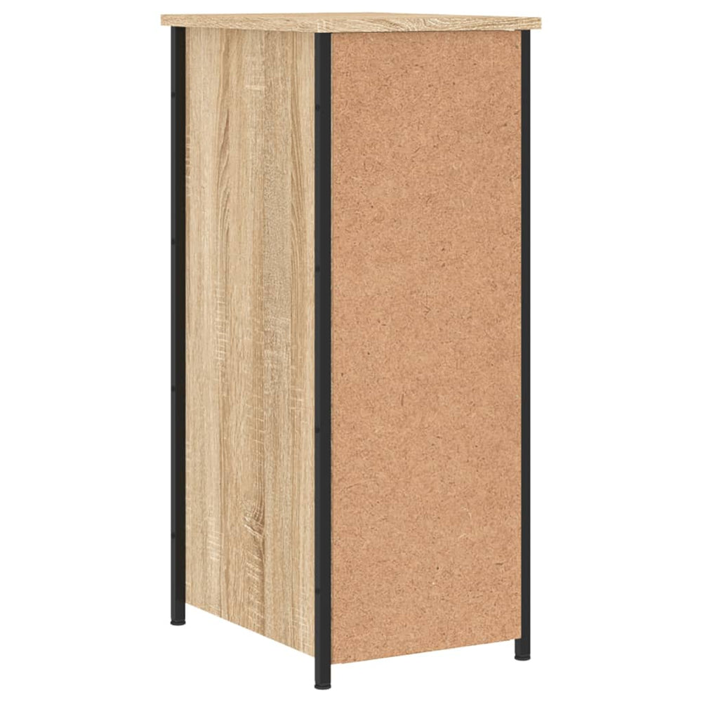 Nachtkastje 32x42x80 cm bewerkt hout sonoma eikenkleurig MeubelReus
