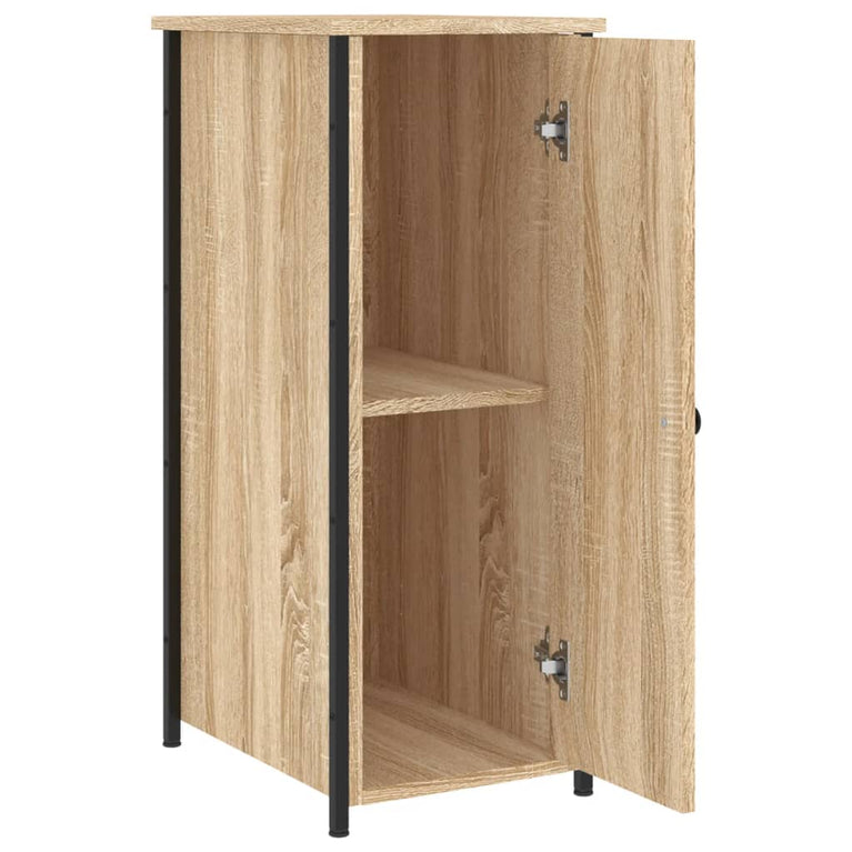 Nachtkastjes 2 st 32x42x80 cm bewerkt hout sonoma eikenkleurig MeubelReus