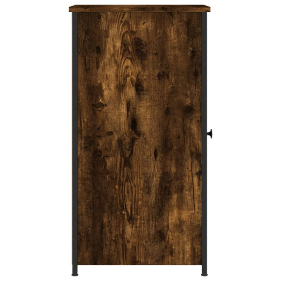 Nachtkastje 32x42x80 cm bewerkt hout gerookt eikenkleurig MeubelReus