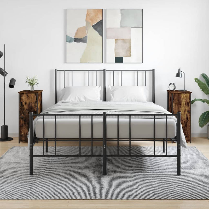 Nachtkastjes 2 st 32x42x80 cm bewerkt hout gerookt eikenkleurig MeubelReus