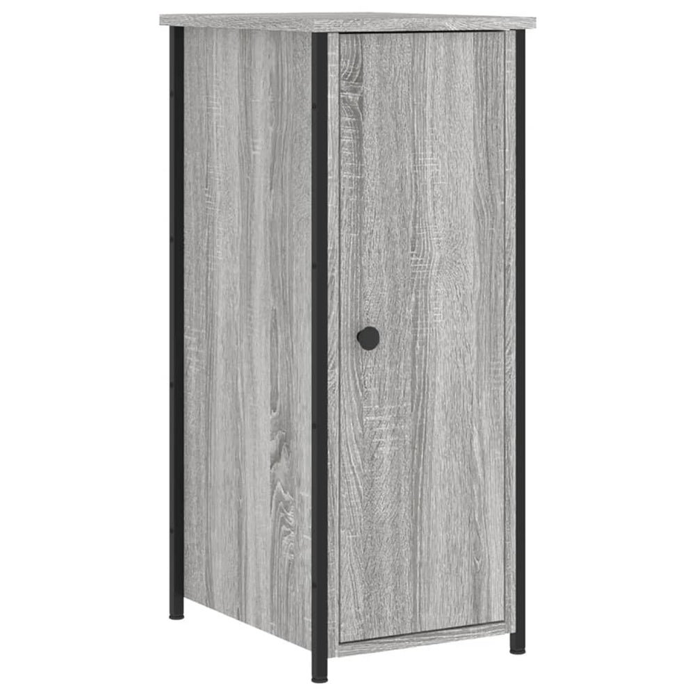 Nachtkastje 32x42x80 cm bewerkt hout grijs sonoma eikenkleurig MeubelReus
