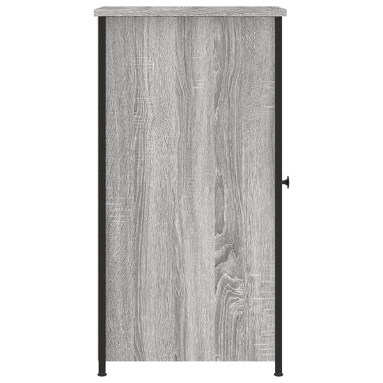 Nachtkastje 32x42x80 cm bewerkt hout grijs sonoma eikenkleurig MeubelReus