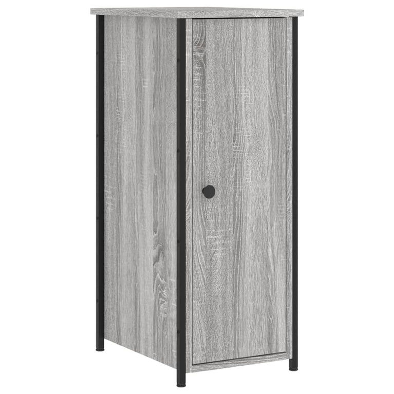 Nachtkastjes 2 st 32x42x80 cm bewerkt hout grijs sonoma eiken MeubelReus