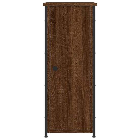 Nachtkastje 32x42x80 cm bewerkt hout bruin eikenkleur MeubelReus