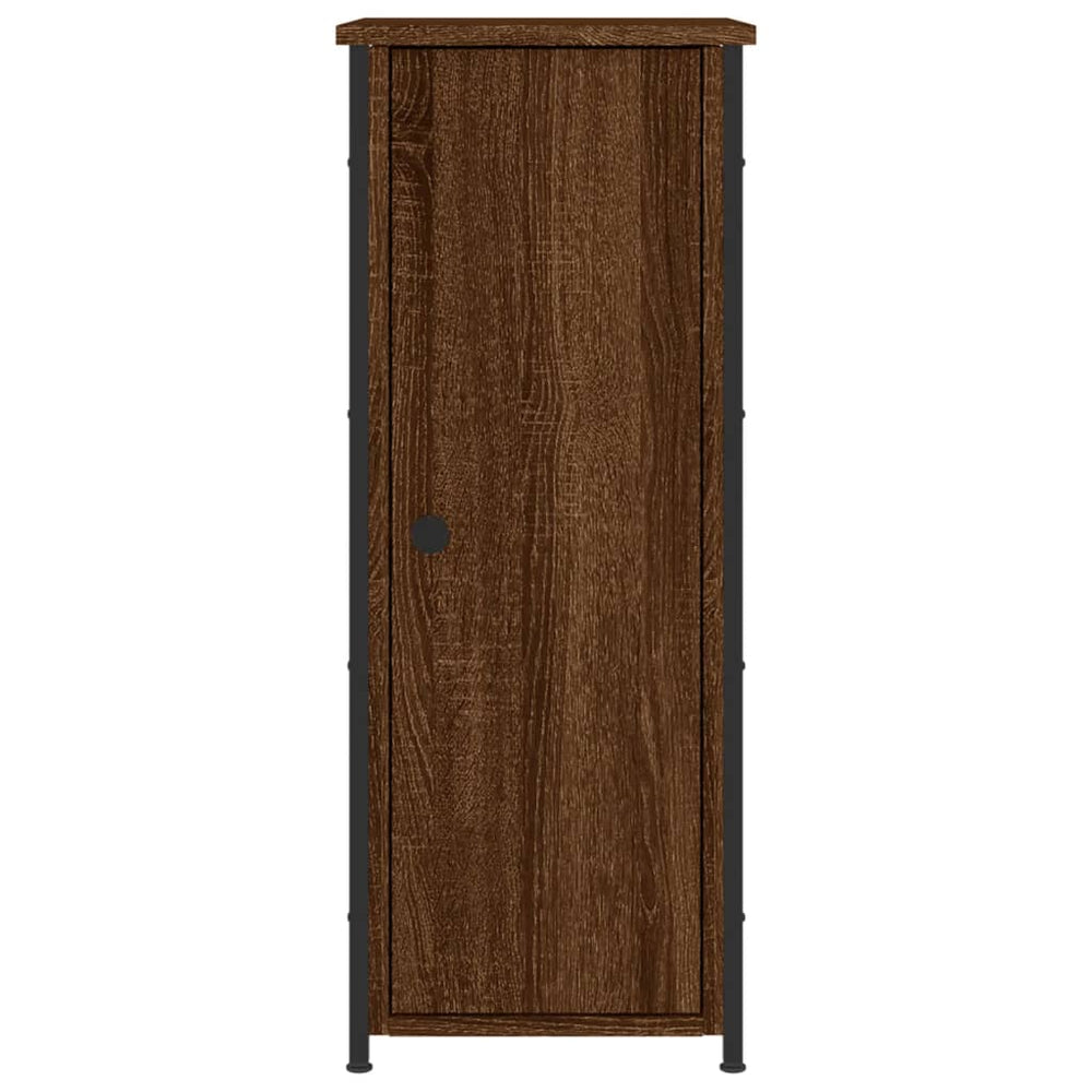 Nachtkastjes 2 st 32x42x80 cm bewerkt hout bruin eikenkleur MeubelReus