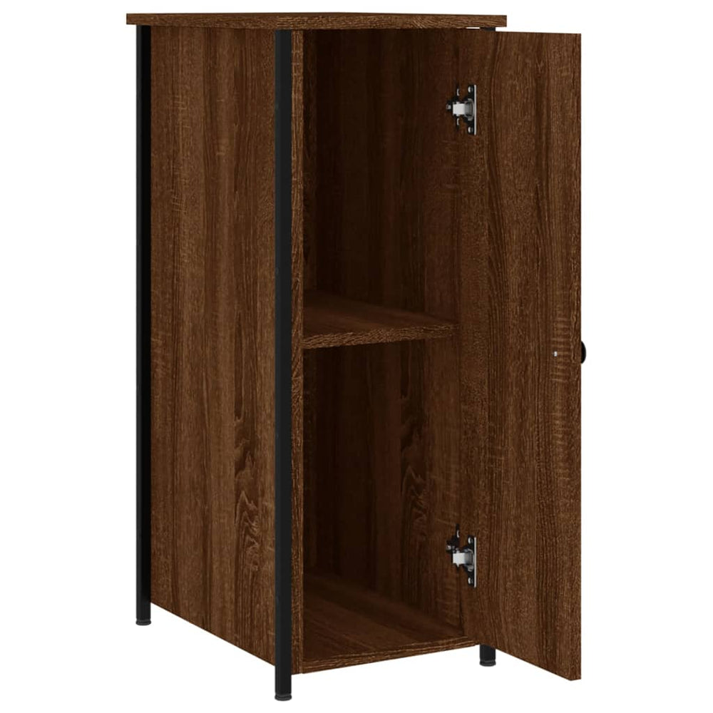 Nachtkastjes 2 st 32x42x80 cm bewerkt hout bruin eikenkleur MeubelReus