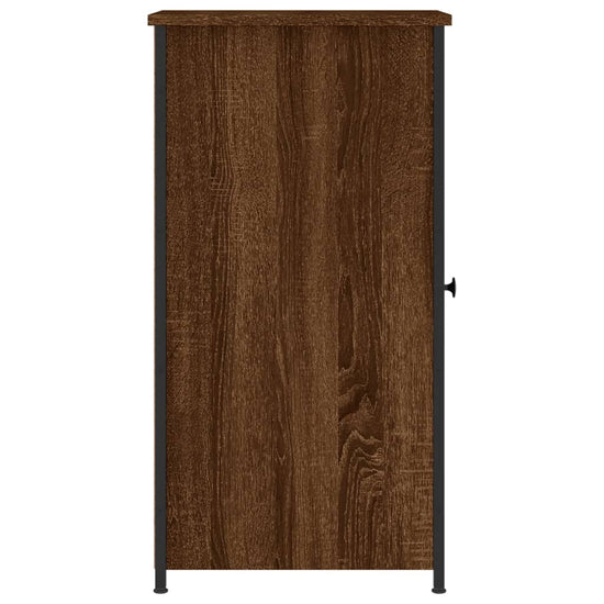 Nachtkastjes 2 st 32x42x80 cm bewerkt hout bruin eikenkleur MeubelReus