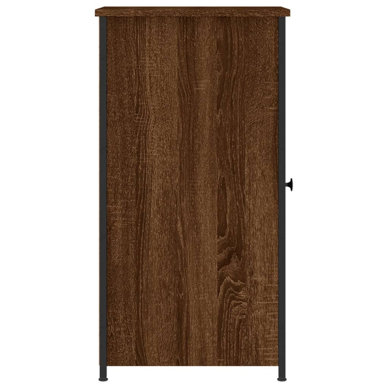 Nachtkastjes 2 st 32x42x80 cm bewerkt hout bruin eikenkleur MeubelReus