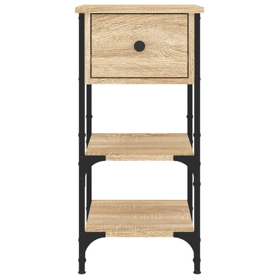 Nachtkastjes 2 st 34x36x70 cm bewerkt hout sonoma eikenkleurig MeubelReus