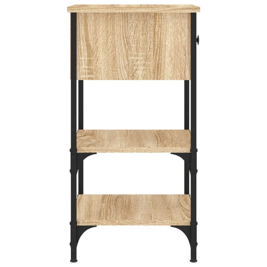 Nachtkastjes 2 st 34x36x70 cm bewerkt hout sonoma eikenkleurig MeubelReus