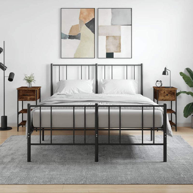 Nachtkastjes 2 st 34x36x70 cm bewerkt hout gerookt eikenkleurig MeubelReus