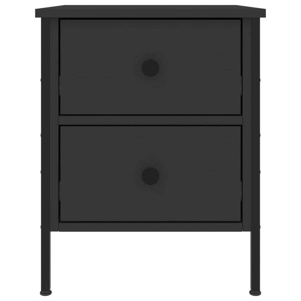 Nachtkastjes 2 st 40x42x50 cm bewerkt hout zwart MeubelReus