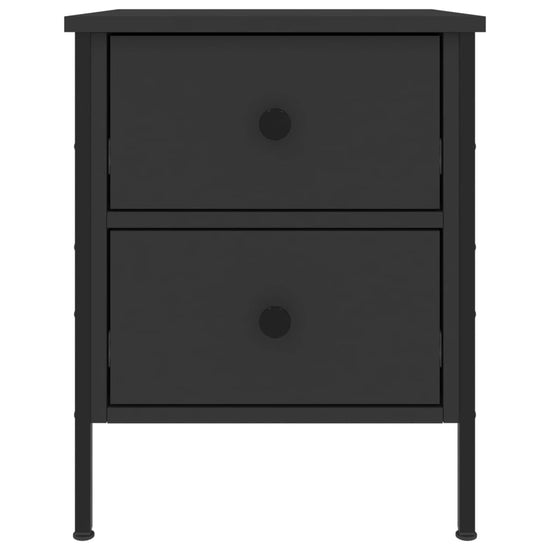 Nachtkastjes 2 st 40x42x50 cm bewerkt hout zwart MeubelReus
