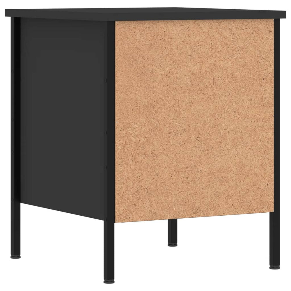Nachtkastjes 2 st 40x42x50 cm bewerkt hout zwart MeubelReus