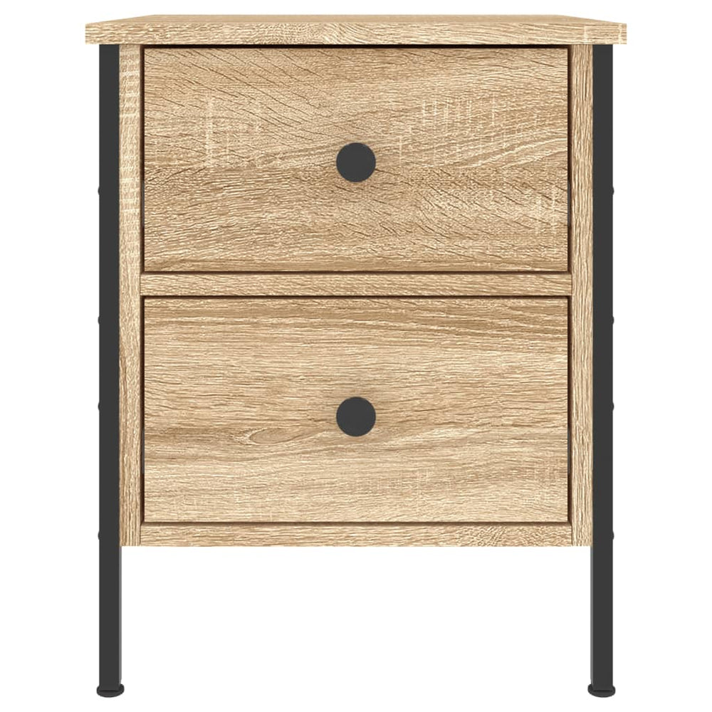Nachtkastje 40x42x50 cm bewerkt hout sonoma eikenkleurig MeubelReus