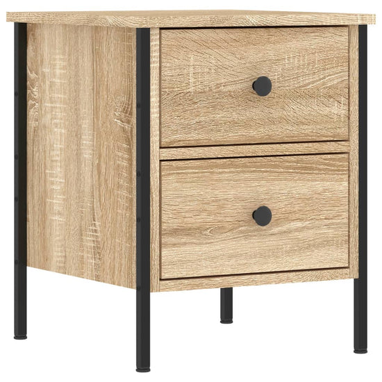 Nachtkastjes 2 st 40x42x50 cm bewerkt hout sonoma eikenkleurig MeubelReus
