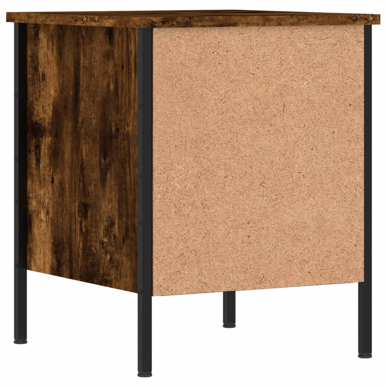 Nachtkastjes 2 st 40x42x50 cm bewerkt hout gerookt eikenkleurig MeubelReus