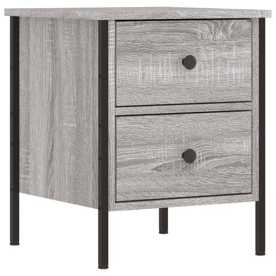 Nachtkastjes 2 st 40x42x50 cm bewerkt hout grijs sonoma eiken MeubelReus