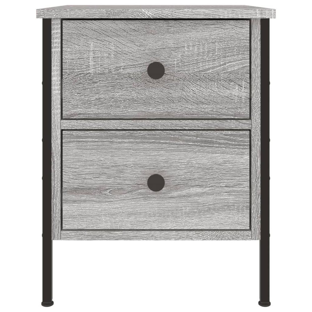 Nachtkastjes 2 st 40x42x50 cm bewerkt hout grijs sonoma eiken MeubelReus