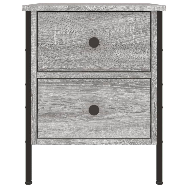 Nachtkastjes 2 st 40x42x50 cm bewerkt hout grijs sonoma eiken MeubelReus