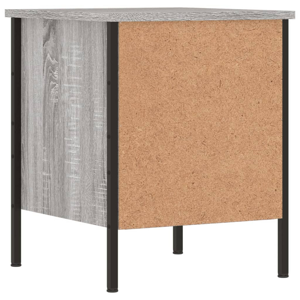 Nachtkastjes 2 st 40x42x50 cm bewerkt hout grijs sonoma eiken MeubelReus