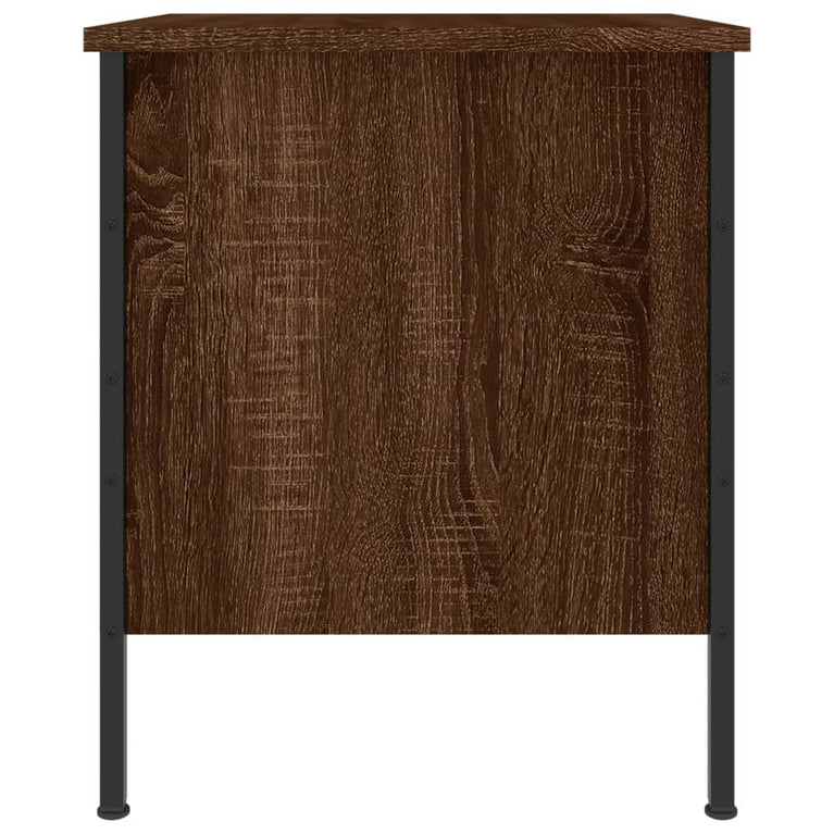 Nachtkastjes 2 st 40x42x50 cm bewerkt hout bruin eikenkleur MeubelReus