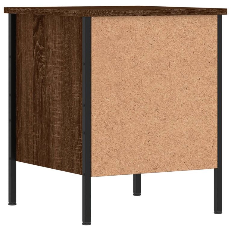 Nachtkastjes 2 st 40x42x50 cm bewerkt hout bruin eikenkleur MeubelReus