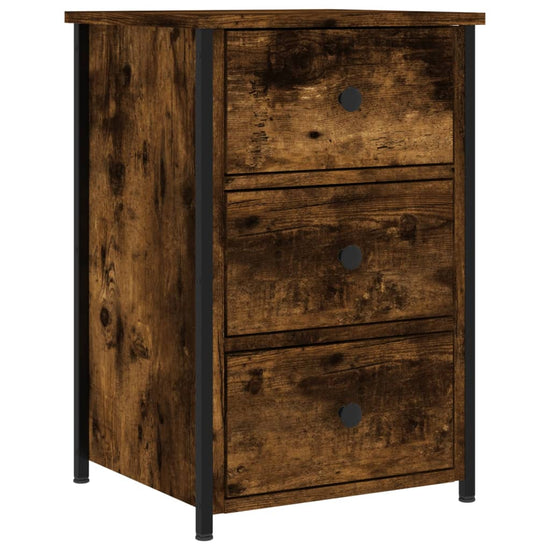 Nachtkastjes 2 st 40x36x60 cm bewerkt hout gerookt eikenkleurig MeubelReus