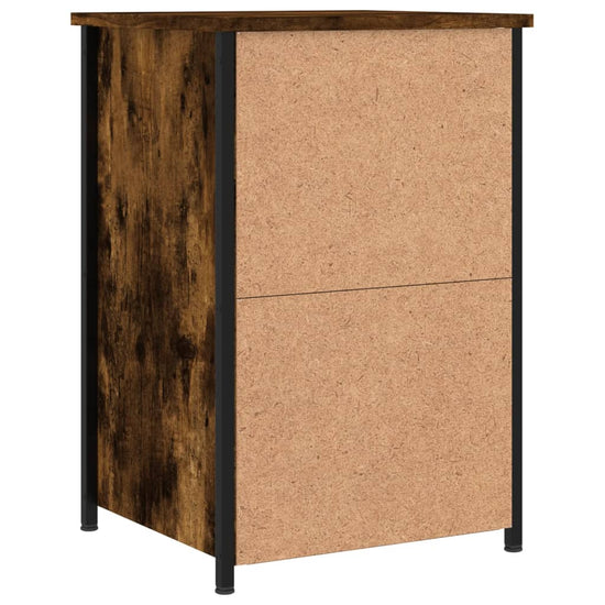 Nachtkastjes 2 st 40x36x60 cm bewerkt hout gerookt eikenkleurig MeubelReus