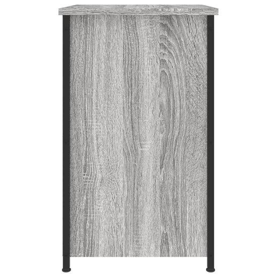 Nachtkastje 40x36x60 cm bewerkt hout grijs sonoma eikenkleurig MeubelReus