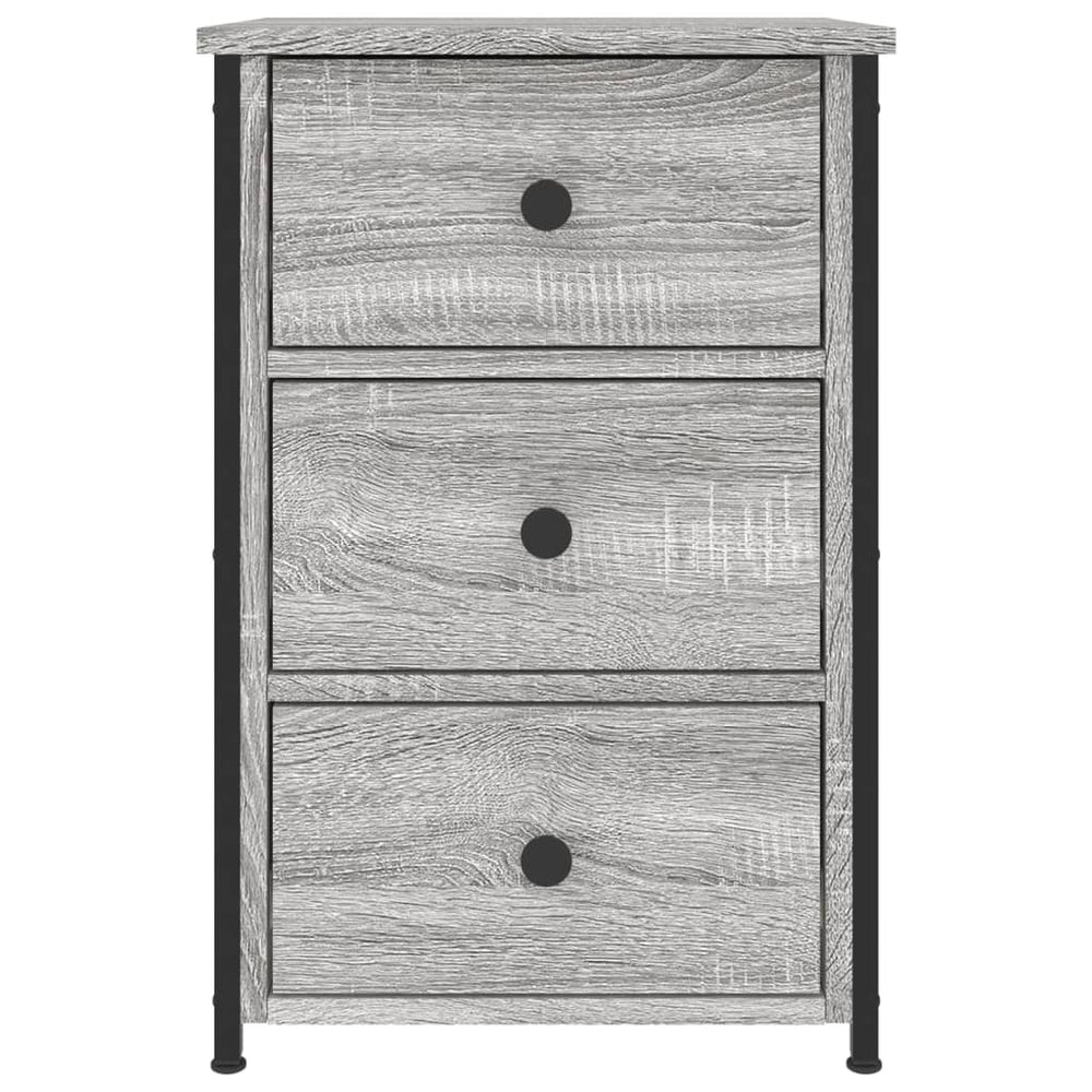 Nachtkastjes 2 st 40x36x60 cm bewerkt hout grijs sonoma eiken MeubelReus