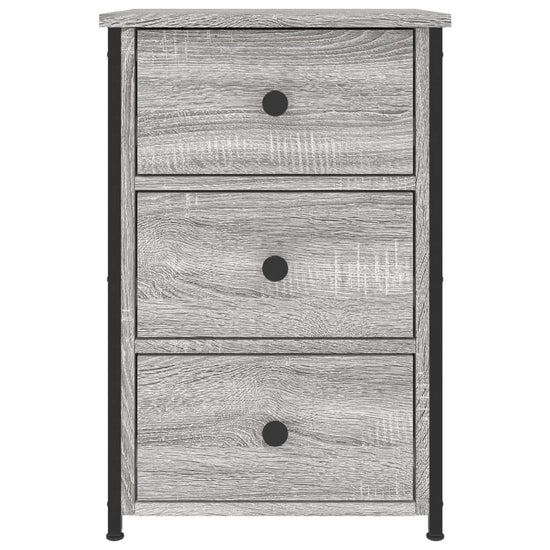 Nachtkastjes 2 st 40x36x60 cm bewerkt hout grijs sonoma eiken MeubelReus