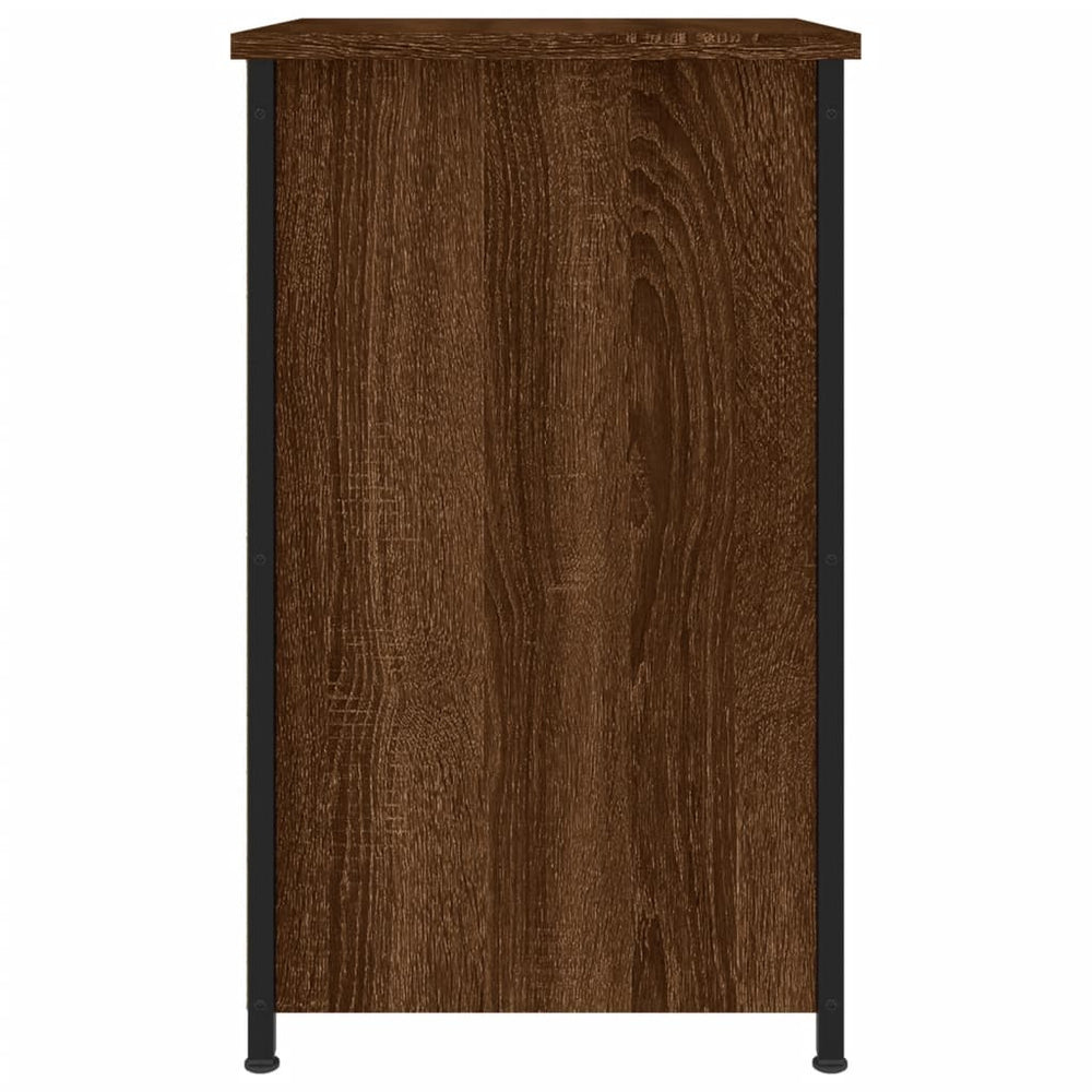 Nachtkastjes 2 st 40x36x60 cm bewerkt hout bruin eikenkleur MeubelReus