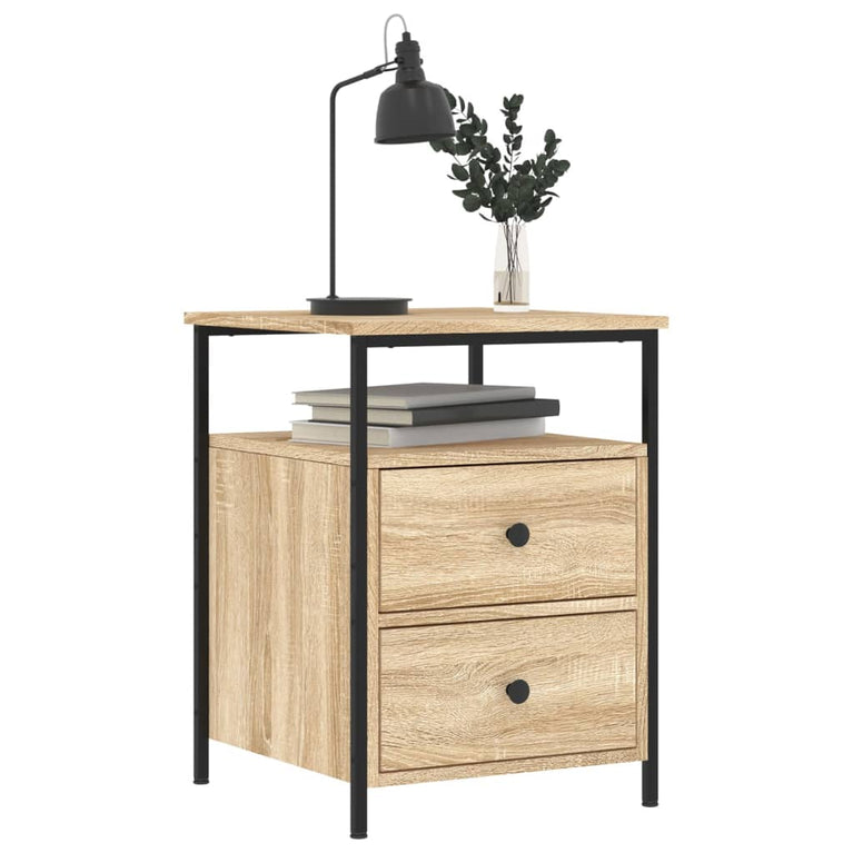 Nachtkastjes 2 st 44x45x60 cm sonoma eikenkleurig MeubelReus