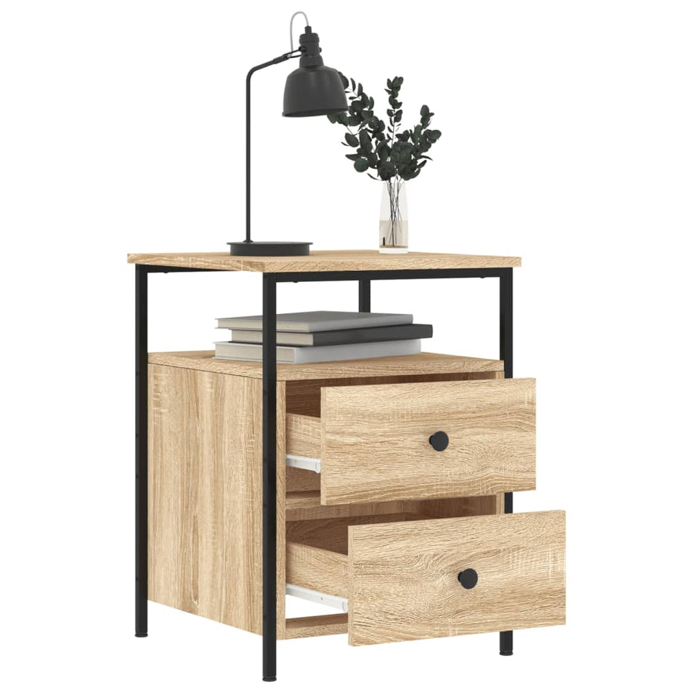 Nachtkastjes 2 st 44x45x60 cm sonoma eikenkleurig MeubelReus